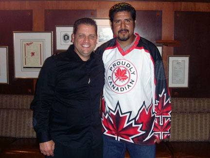 CFL & MONTREAL ALOUETTE QUARTERBACK ANTHONY CALVILLO DONS PROUDLY CANADIAN JERSEY