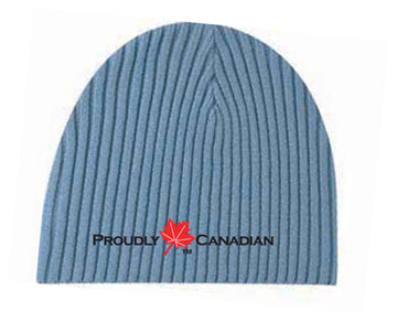 Proudly Canadian Blue Rib Toque