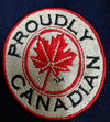 Proudly Canadian Crest Blue Fleece Jacket
