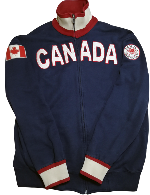 Proudly Canadian Blue Fleece Jacket