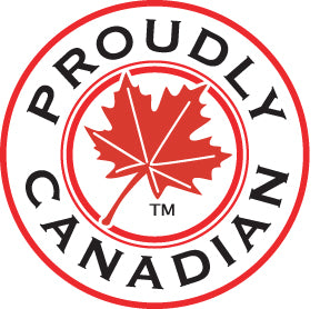 Proudly Canadian Red Maple Leaf Crest